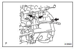 Toyota RAV4. Remove no. 3 Water by-pass pipe