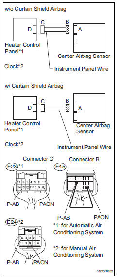 Toyota RAV4. Check instrument panel wire (for open)