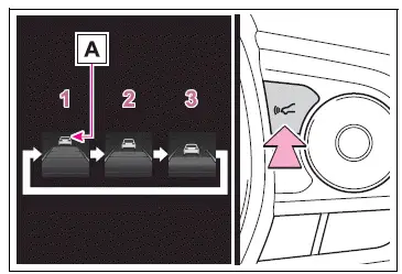 Opening the fuel tank cap