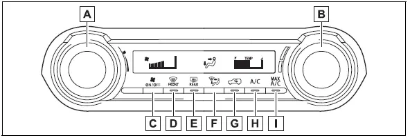 Using the air conditioning system and defogger